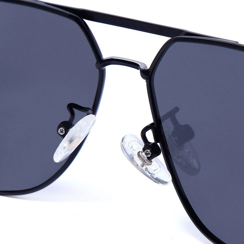 Sion Grey Medium Full Rim Haxagonal Sunglasses for Men & Women — Hashtag Eyewears