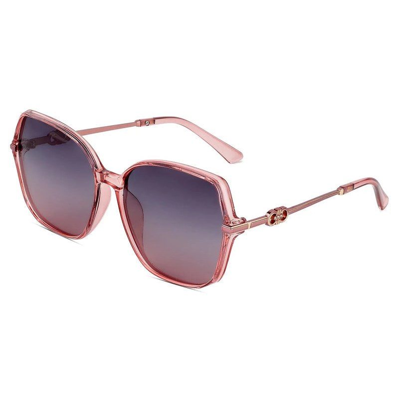 Sireon Pink Large Full Rim Square Sunglasses for Women — Hashtag Eyewears