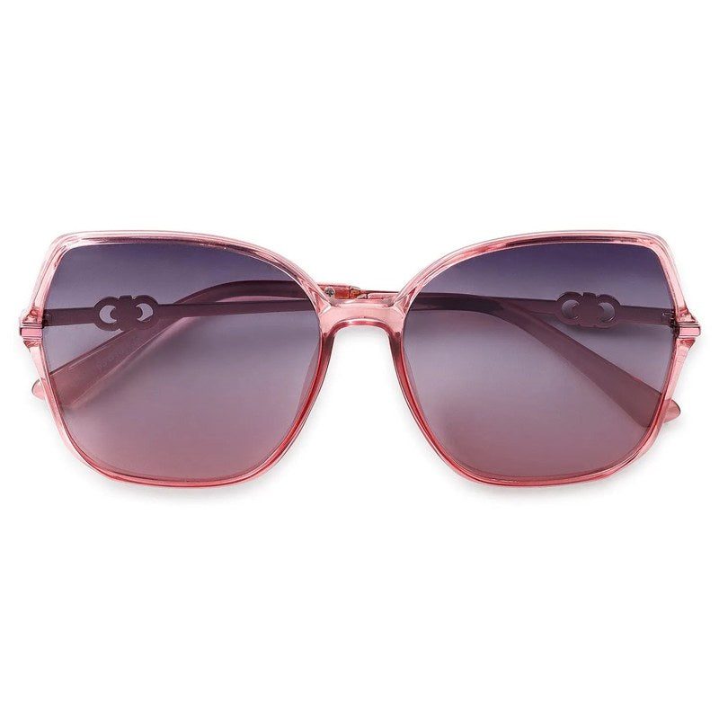 Sireon Pink Large Full Rim Square Sunglasses for Women — Hashtag Eyewears