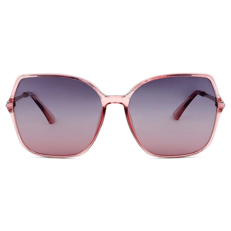 Sireon Pink Large Full Rim Square Sunglasses for Women — Hashtag Eyewears