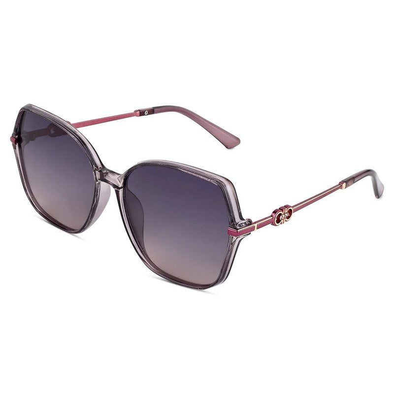 Sireon Purple Large Full Rim Square Sunglasses for Women — Hashtag Eyewears