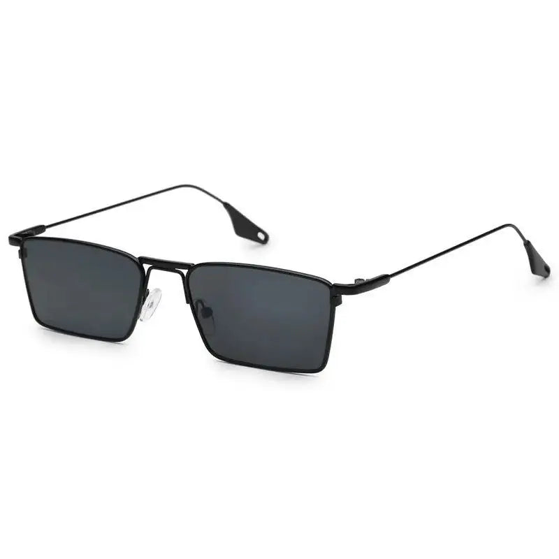 Skyfall | Black Medium Full Rim Rectangle Sunglasses for Men & Women [UV-protected]