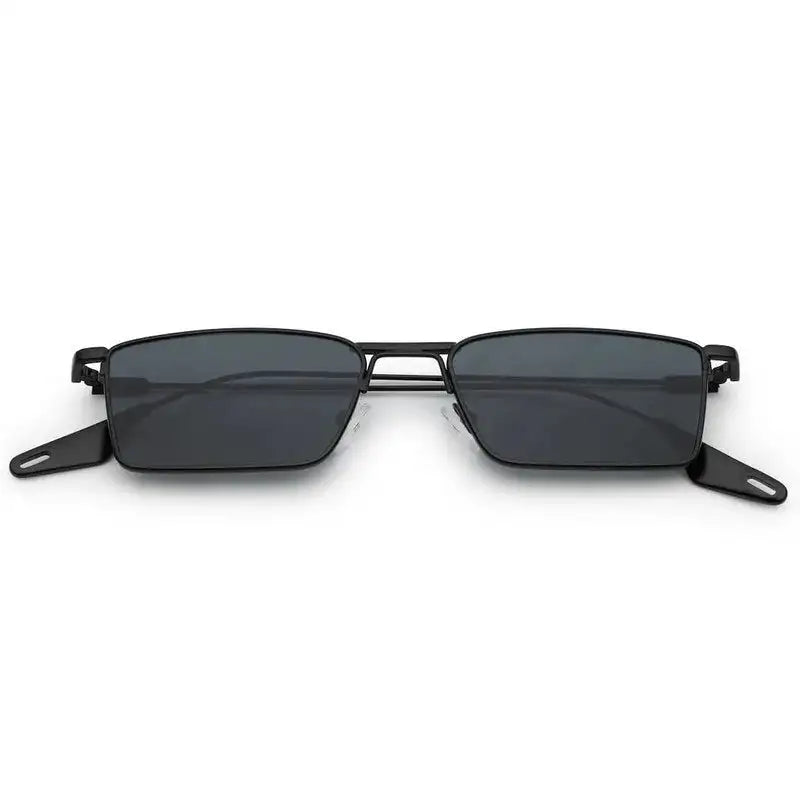 Skyfall | Black Medium Full Rim Rectangle Sunglasses for Men & Women [UV-protected]