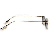 Skyfall | Golden Medium Full Rim Rectangle Sunglasses for Men & Women [UV-protected]