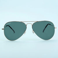 Skyra Golden Green Medium Full Rim Aviator Sunglasses for Men & Women — Hashtag Eyewears