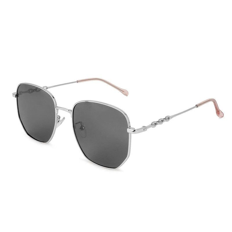 Solarion Silver Large Full Rim Square Sunglasses for Men & Women — Hashtag Eyewears