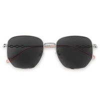 Solarion Silver Large Full Rim Square Sunglasses for Men & Women — Hashtag Eyewears