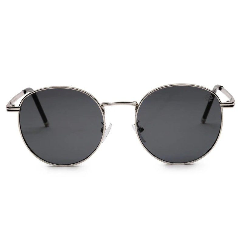 Solyra | Grey Medium Full Rim Oval Sunglasses for Men [UV-protected]
