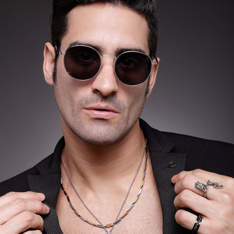 Solyra Grey Medium Full Rim Oval Sunglasses for Men — Hashtag Eyewears