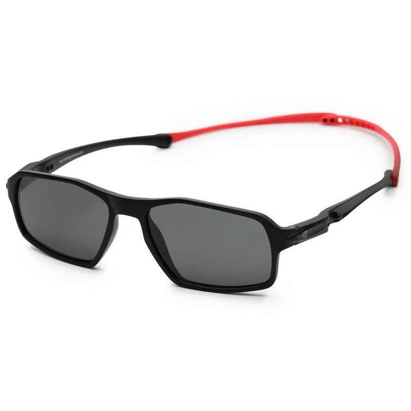 Sparks Black Large Full Rim Rectangle Sports Sunglasses for Men & Women — Hashtag Eyewears