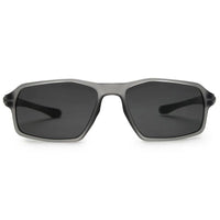 Sparks Grey Large Full Rim Rectangle Sports Sunglasses for Men & Women Temple Tip Color Green — Hashtag Eyewears
