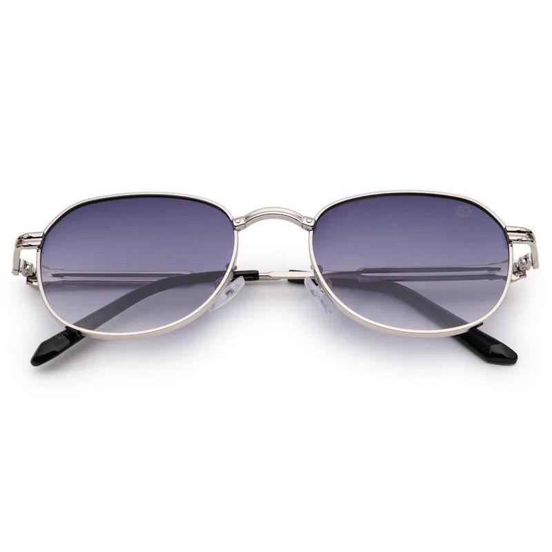 Starfall Gradient Grey Medium Full Rim Oval Sunglasses for Men — Hashtag Eyewears