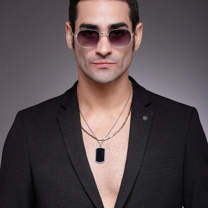 Starfall Gradient Grey Medium Full Rim Oval Sunglasses for Men — Hashtag Eyewears