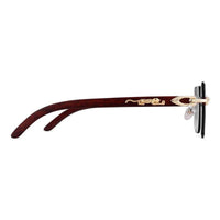 Starlight Black Medium Rim Less Rectangle Sunglasses for Men & Women — Hashtag Eyewears