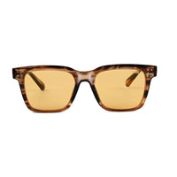 Stelor Transparent Brown Medium Full Rim Square Sunglasses for Men & Women HASHTAG X VOSNO — Hashtag Eyewears