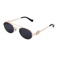 Stralium Golden Large Full Rim Oval Sunglasses for Women — Hashtag Eyewears