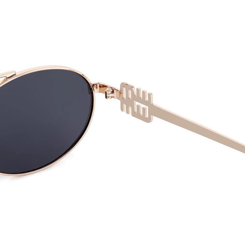 Stralium Golden Large Full Rim Oval Sunglasses for Women — Hashtag Eyewears