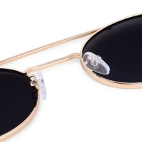 Stralium Golden Large Full Rim Oval Sunglasses for Women — Hashtag Eyewears