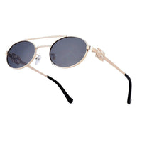 Stralium Golden Large Full Rim Oval Sunglasses for Women — Hashtag Eyewears
