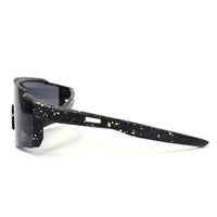 Strix Black Large Full Rim Shield Sports Sunglasses for Men & Women — Hashtag Eyewears