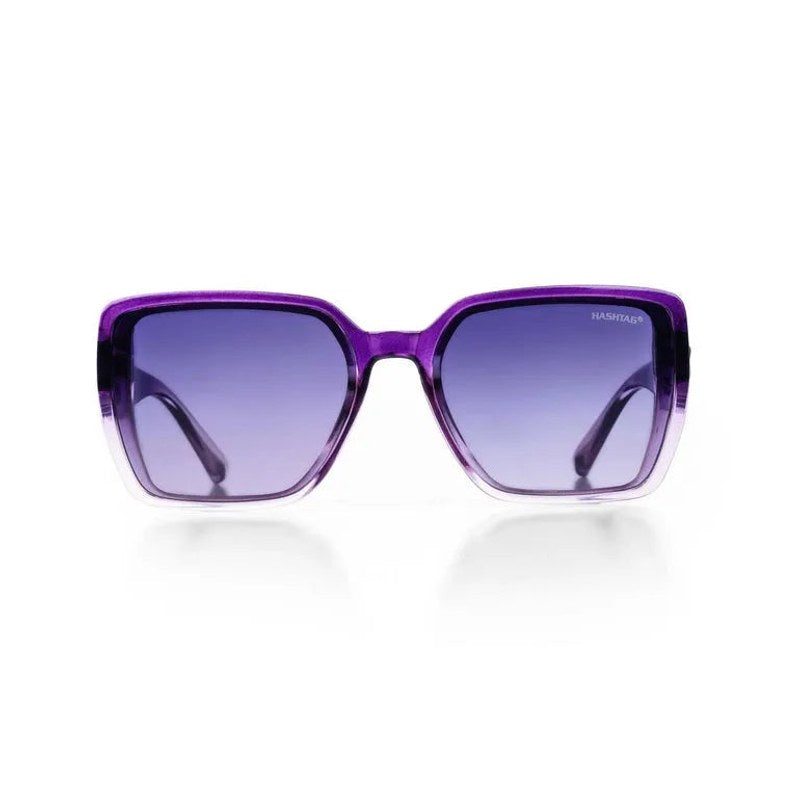 Summit Gradient Purple Large Full Rim Square Sunglasses for Women — Hashtag Eyewears