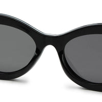 Sunshades Black & White Medium Full Rim Cateye Sunglasses for Men & Women — Hashtag Eyewears