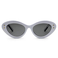 Sunshades White & Black Medium Full Rim Cateye Sunglasses for Men & Women — Hashtag Eyewears