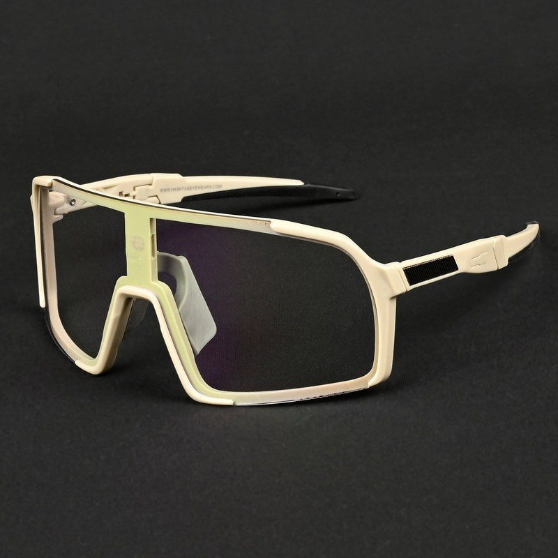 Swift Cream Large Full Rim Visor Sports Sunglasses for Men & Women — Hashtag Eyewears