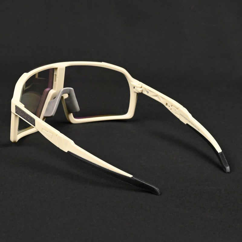 Swift Cream Large Full Rim Visor Sports Sunglasses for Men & Women — Hashtag Eyewears