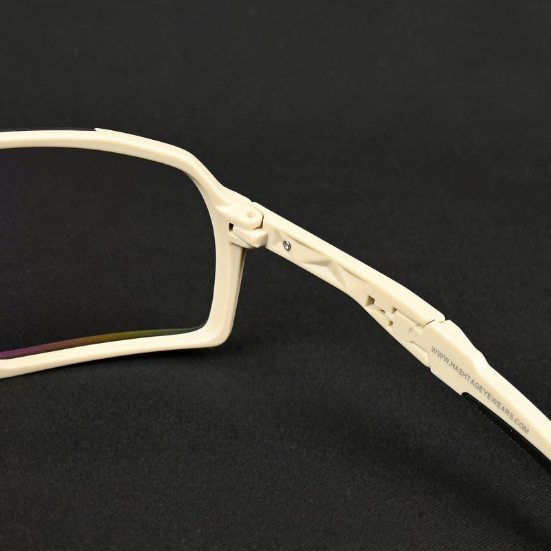 Swift Cream Large Full Rim Visor Sports Sunglasses for Men & Women — Hashtag Eyewears