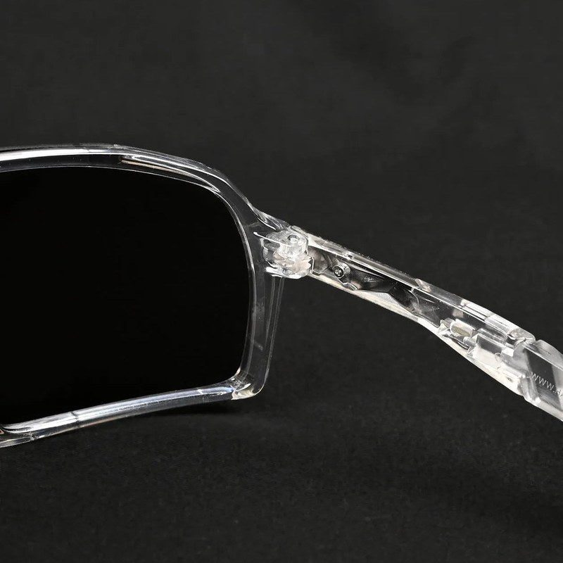 Swift | Transparent Large Full Rim Visor Sports Sunglasses for Men & Women [Mirrored]