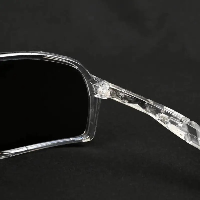 Swift | Transparent Large Full Rim Visor Sports Sunglasses for Men & Women [Mirrored]