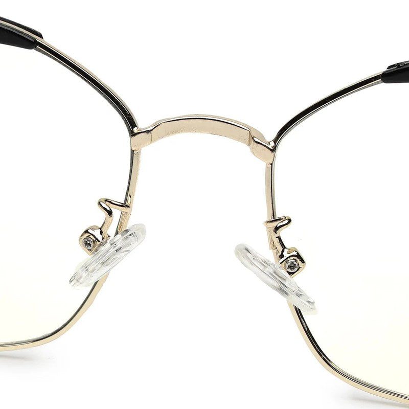 Swit Black & Golden Large Full Rim Cateye Sunglasses for Women — Hashtag Eyewears