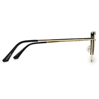 Swit Black & Golden Large Full Rim Cateye Sunglasses for Women — Hashtag Eyewears