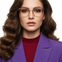 Swit Pink, Hawana & Golden Large Full Rim Cateye Sunglasses for Women — Hashtag Eyewears