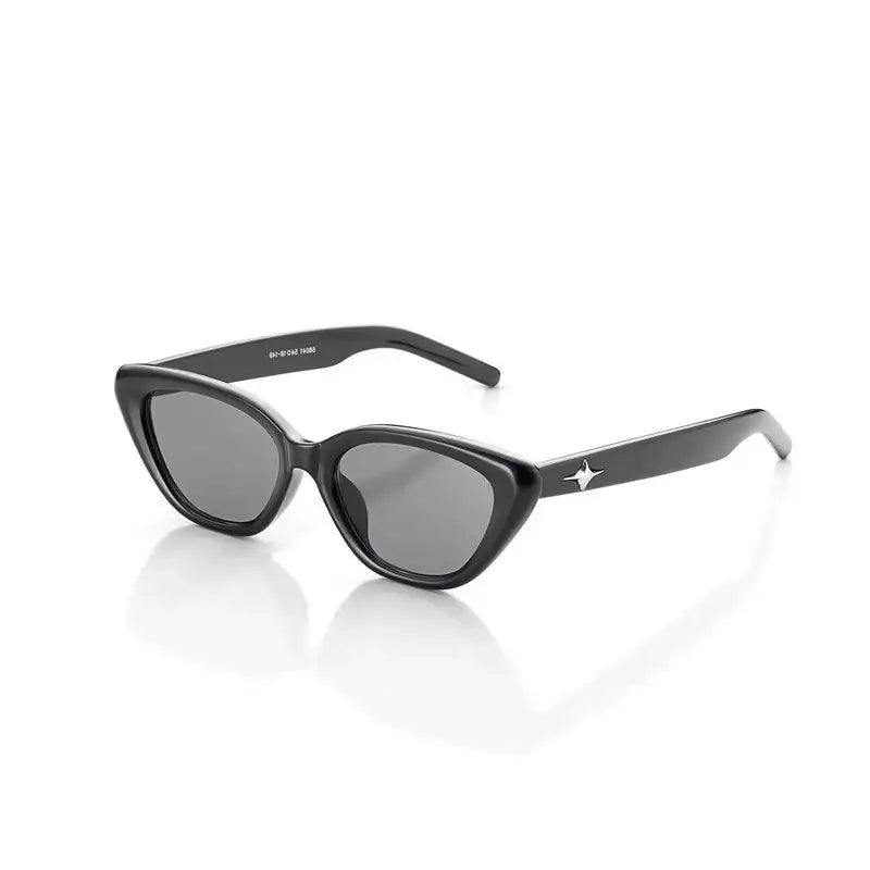 Syra | Black Medium Full Rim Cat-Eye Sunglasses for Women [UV-protected] HASHTAG X WHITECHERRY
