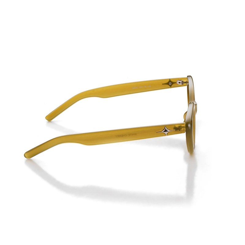 Syra Transparent-Green Medium Full Rim Cat-Eye Sunglasses for Women HASHTAG X WHITECHERRY — Hashtag Eyewears
