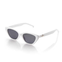 Syra White Medium Full Rim Cat-Eye Sunglasses for Women HASHTAG X WHITECHERRY — Hashtag Eyewears