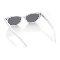 Syra White Medium Full Rim Cat-Eye Sunglasses for Women HASHTAG X WHITECHERRY — Hashtag Eyewears