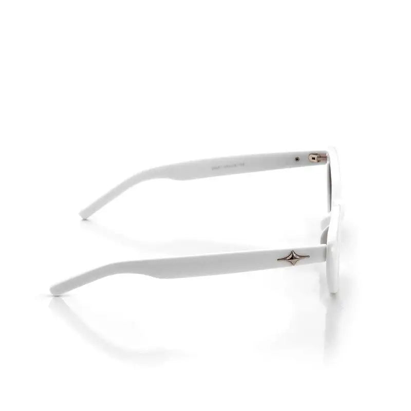 Syra | White Medium Full Rim Cat-Eye Sunglasses for Women [UV-protected] HASHTAG X WHITECHERRY