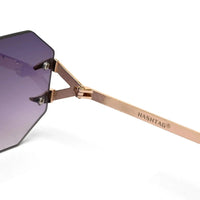 Talon | Gradient Purple Medium Rim Less Octagon Sunglasses for Men & Women [UV-protected]