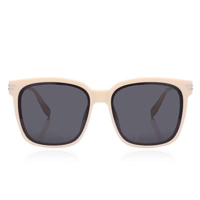 Talora Cream Extra-Large Full Rim Wayfarer Sunglasses for Men & Women HASHTAG X VOSNO — Hashtag Eyewears