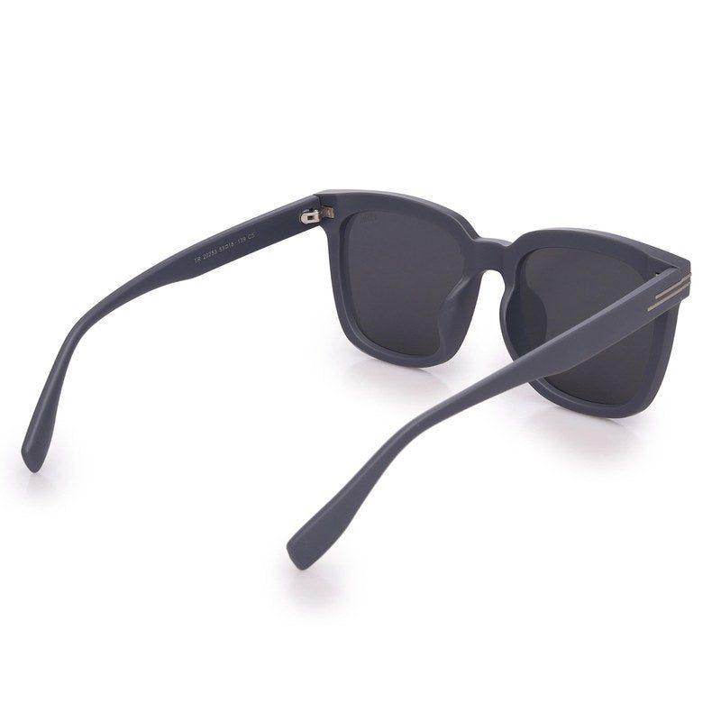 Talora Grey Extra-Large Full Rim Wayfarer Sunglasses for Men & Women HASHTAG X VOSNO — Hashtag Eyewears
