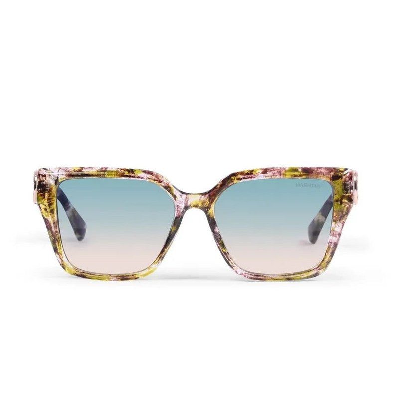 Tempora Green Black Texture Medium Full Rim Rectangle Sunglasses for Men & Women — Hashtag Eyewears