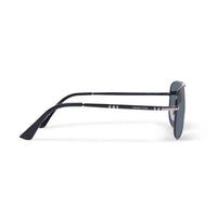 Tessera | Black Medium Full Rim Aviator Sunglasses for Men & Women [Polarized]