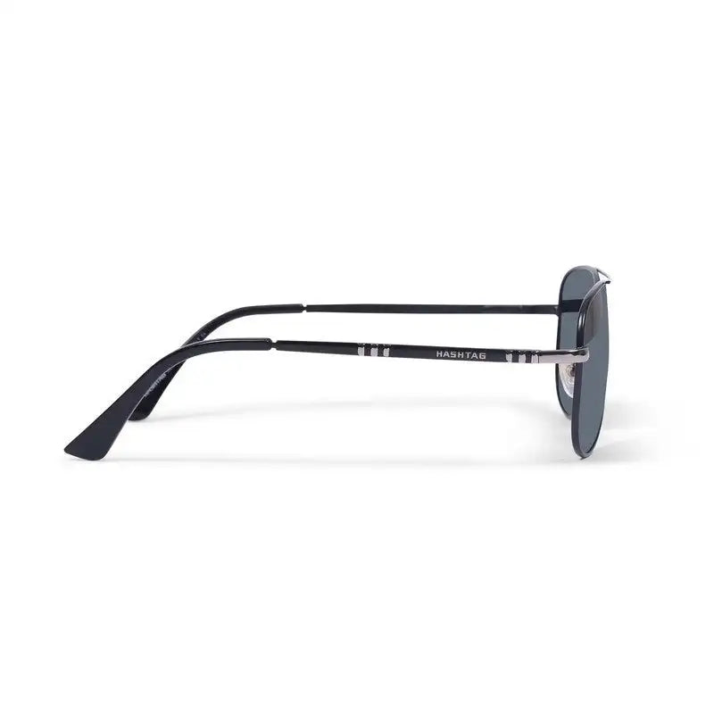 Tessera | Black Medium Full Rim Aviator Sunglasses for Men & Women [Polarized]