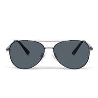 Tessera | Black Medium Full Rim Aviator Sunglasses for Men & Women [Polarized]