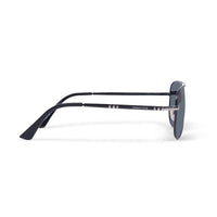 Tessera Black Medium Full Rim Aviator Sunglasses for Men & Women — Hashtag Eyewears