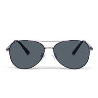 Tessera Black Medium Full Rim Aviator Sunglasses for Men & Women — Hashtag Eyewears