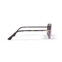 Tessera | Gradient Brown Medium Full Rim Aviator Sunglasses for Men & Women [Polarized]
